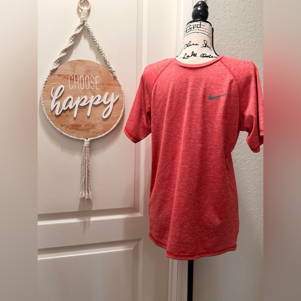 Nike Mens Dry Fit Heathered Red Tee